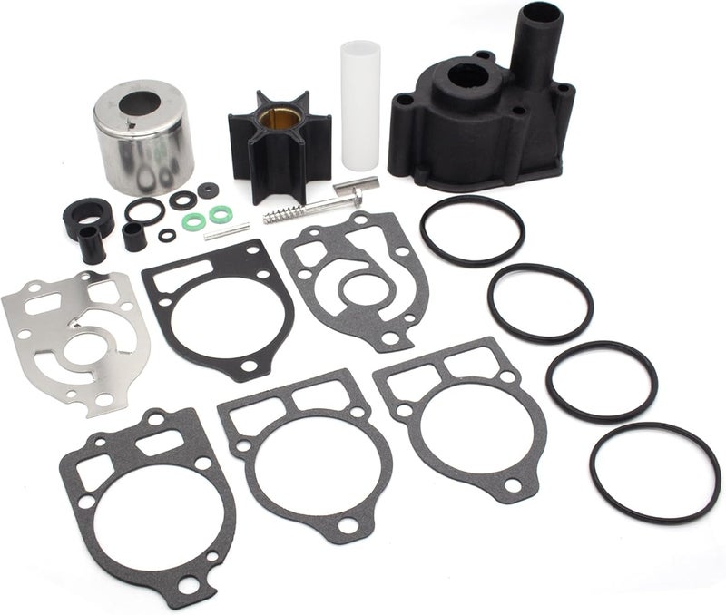QUICKMARINER QuickMarine 96148A8 Water Pump Impeller Repair Kit for Mercury Marine 75-200 HP Outboard Motors and MerCruiser Drives Replacement 46-96148A8 46-96148Q8 Sierra 18-3517 Boat Engine - Image 1